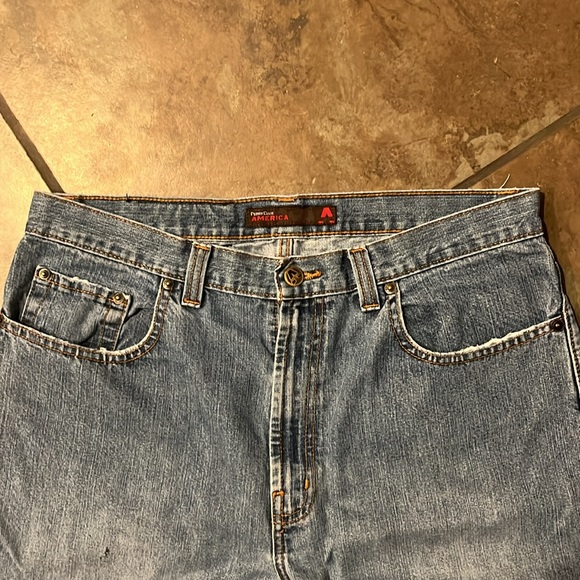 Vintage previously hemmed Perry Ellis America jeans, 34x27 - Picture 4 of 10